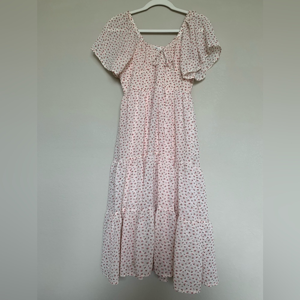 Called To Surf Sweetheart Ditsy Floral Dress
